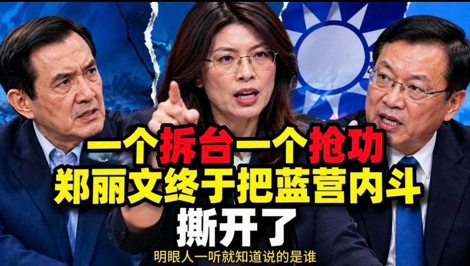 郑丽丽很聪明，她怎么说对付民进党不是什么难事，难对付的是自己党内内部派糸。
大家