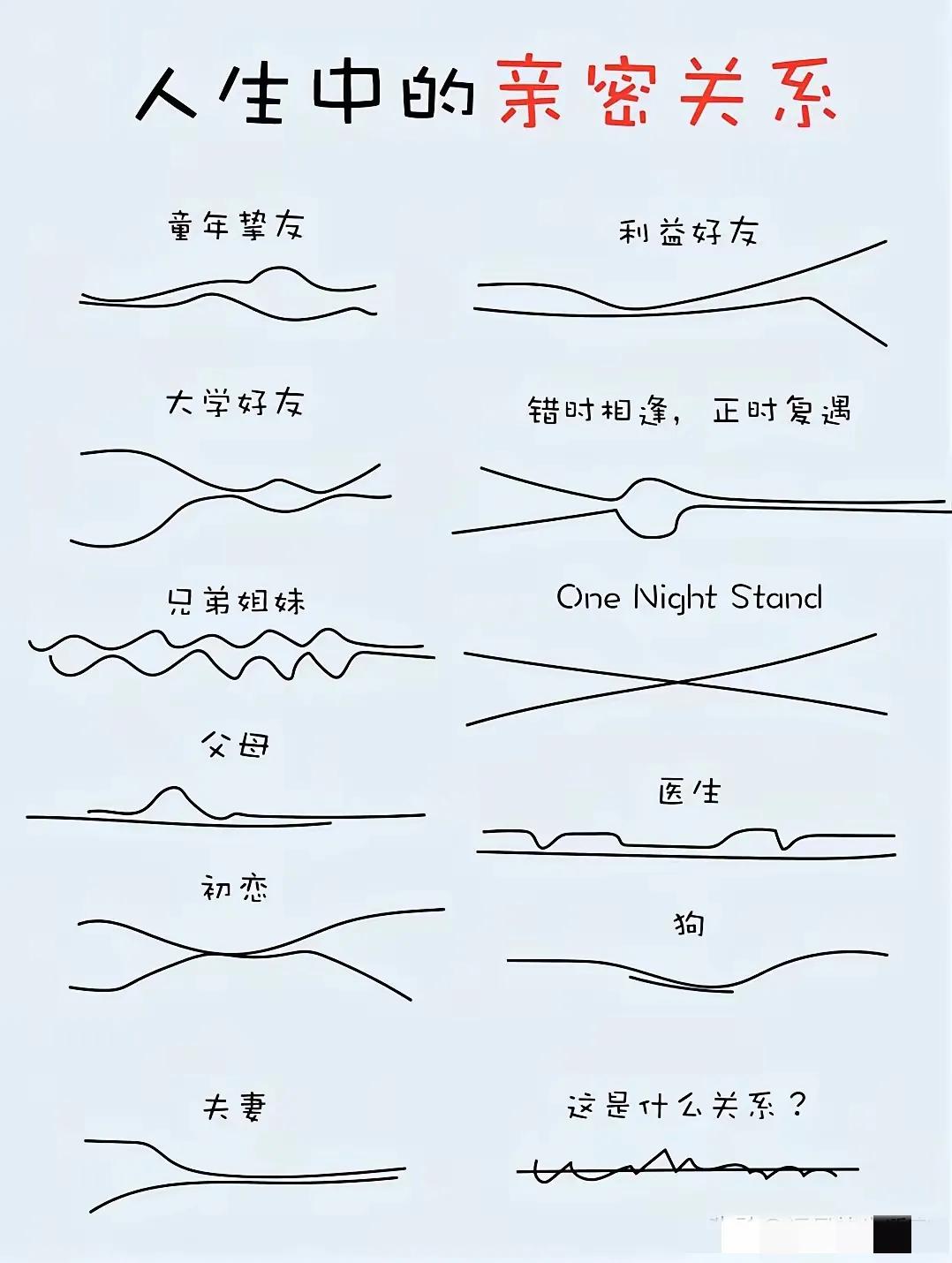 人生中的亲密关系图表
