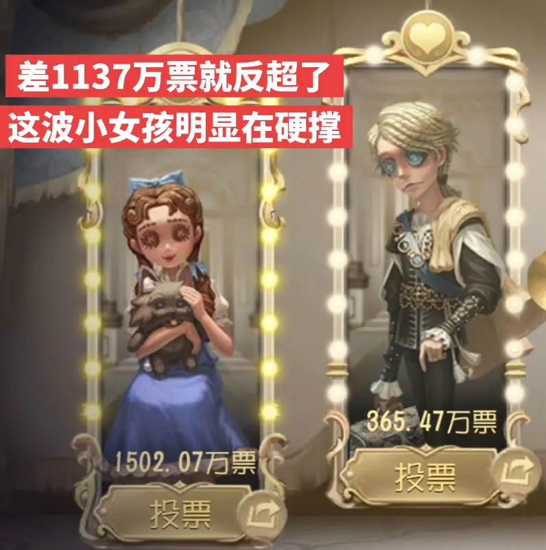 宁芙奖票数近况。
