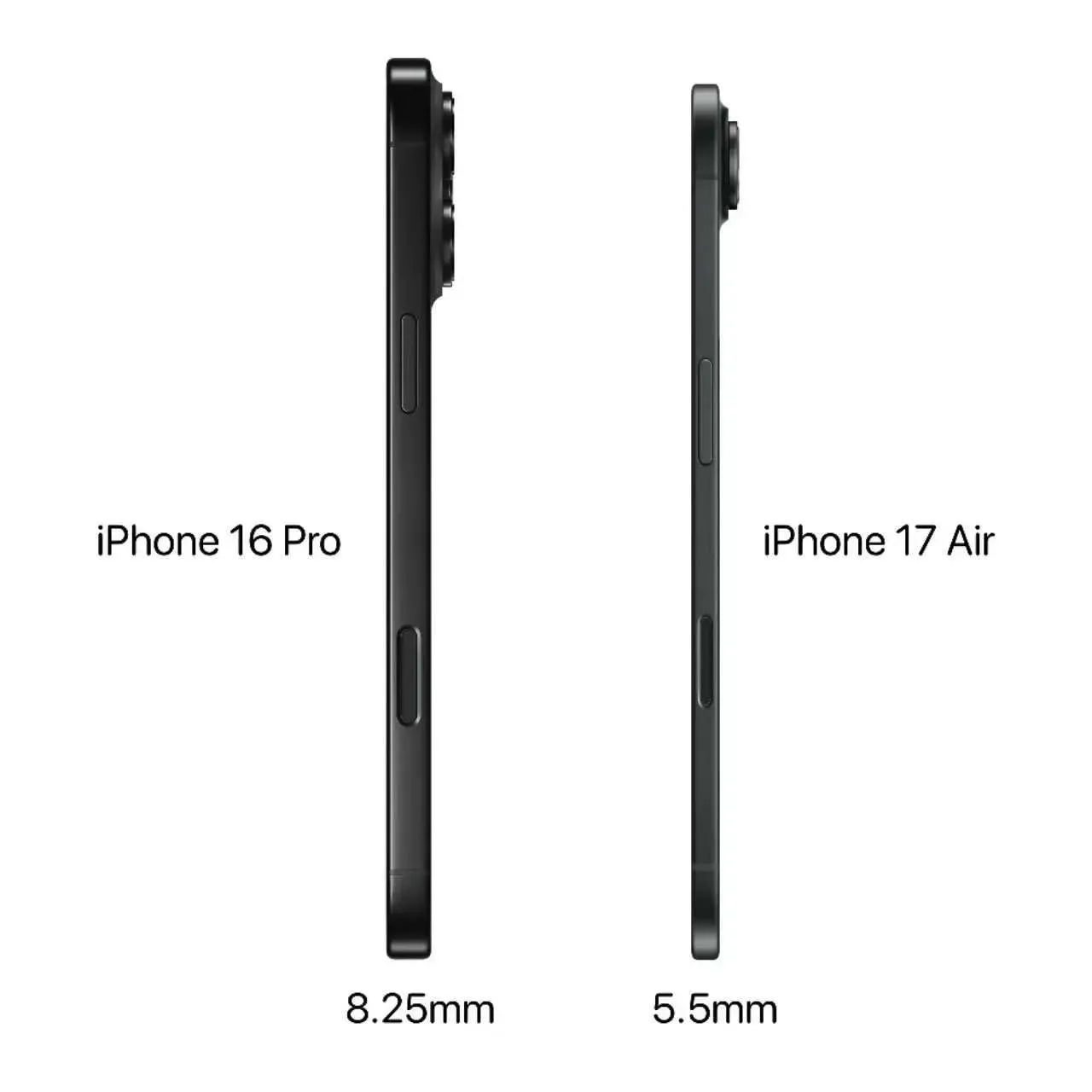 不可能，绝对不可能，我不相信iPhone 17Air能做到5.5mm的厚度，打死