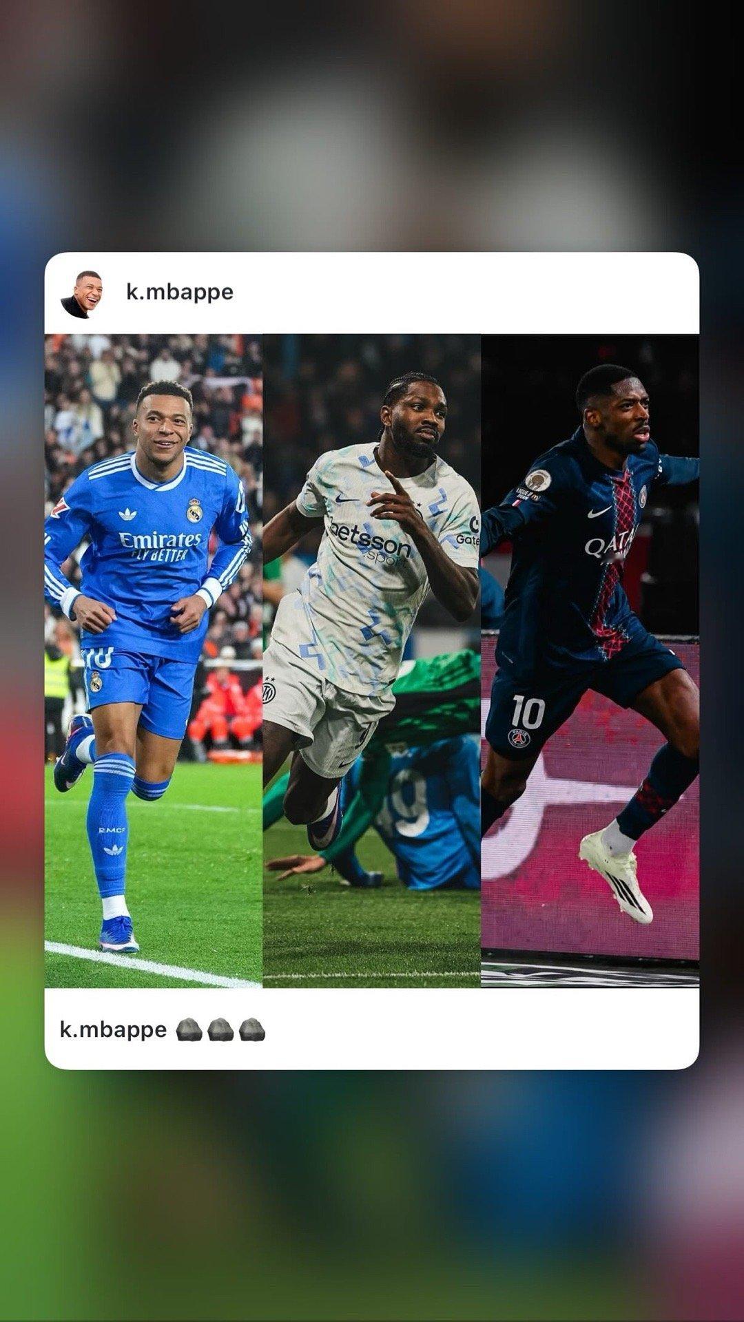 姆巴佩  IG STORY更新姆巴佩瓦伦西亚vs皇马