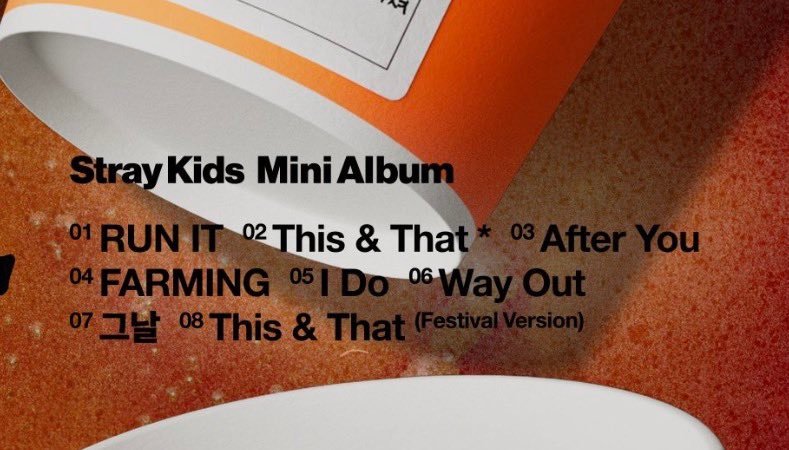 1. Run It2. This & That*3. After You4. F