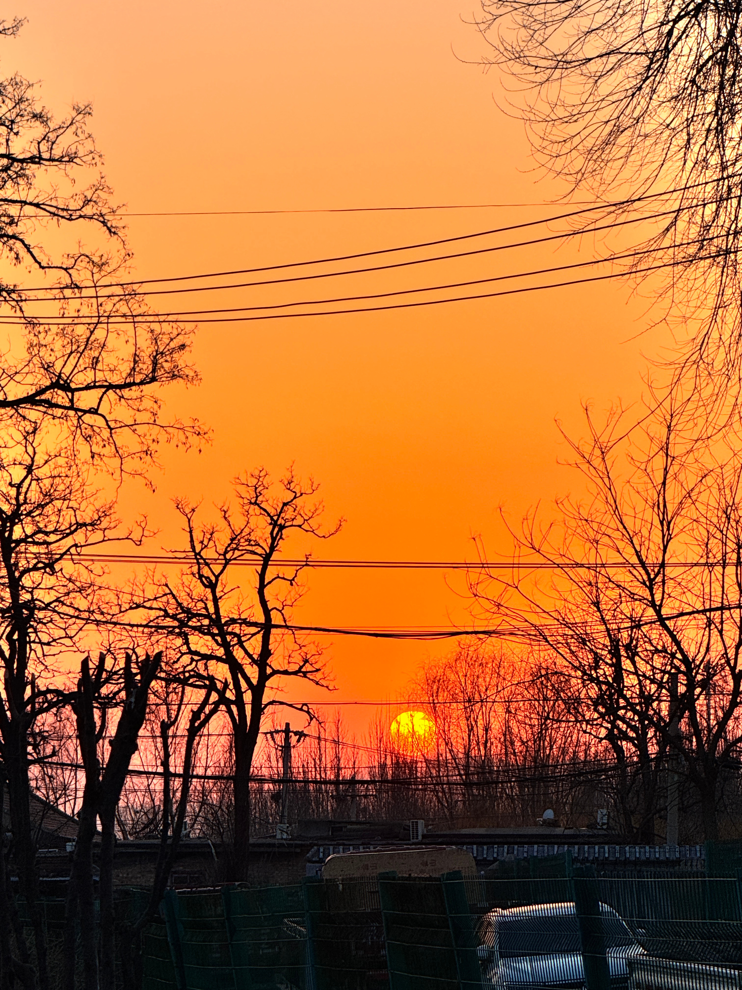 今天的夕阳🌇好美  