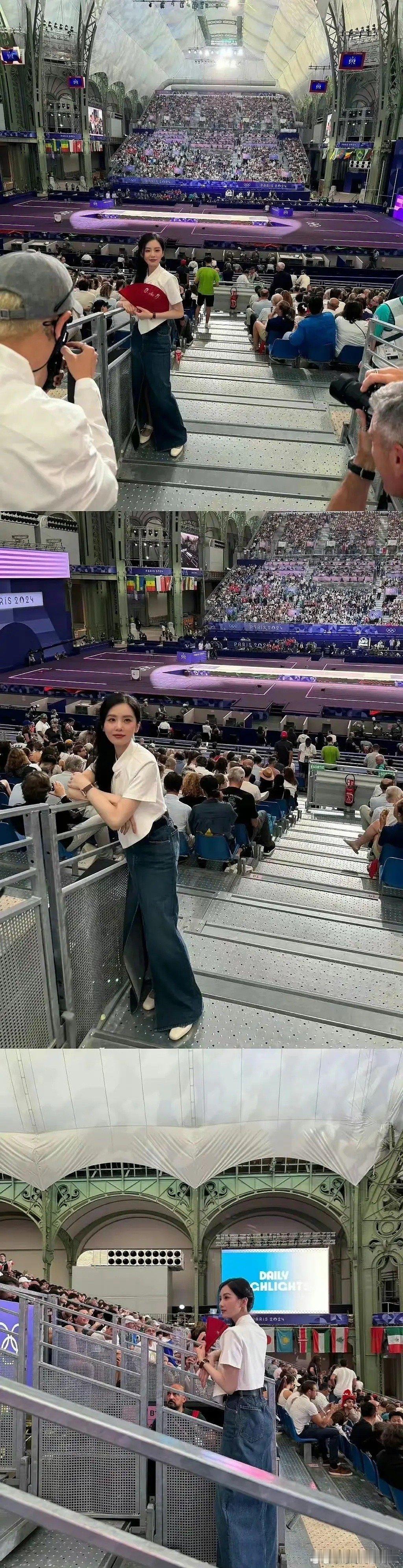 刘诗诗这是把奥运赛场当秀场了，看来以后会有很多208效仿了 ​​​