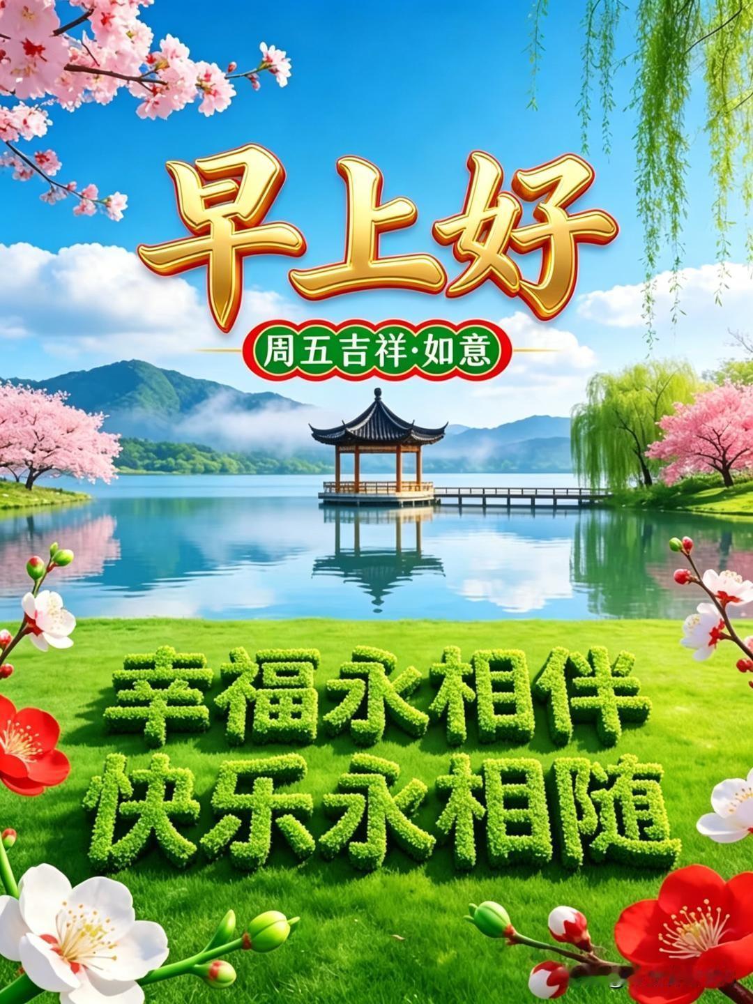 清爽清晨，藏着一天的温柔；暖心问候，捎来满心欢喜。何其有幸与各位相逢，感恩缘分，