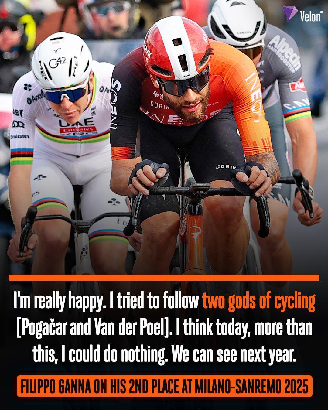 甘纳心里苦：每次没有场地赛的牵挂，米兰圣雷莫都会遇到这俩神兽，都是输给范德普尔不