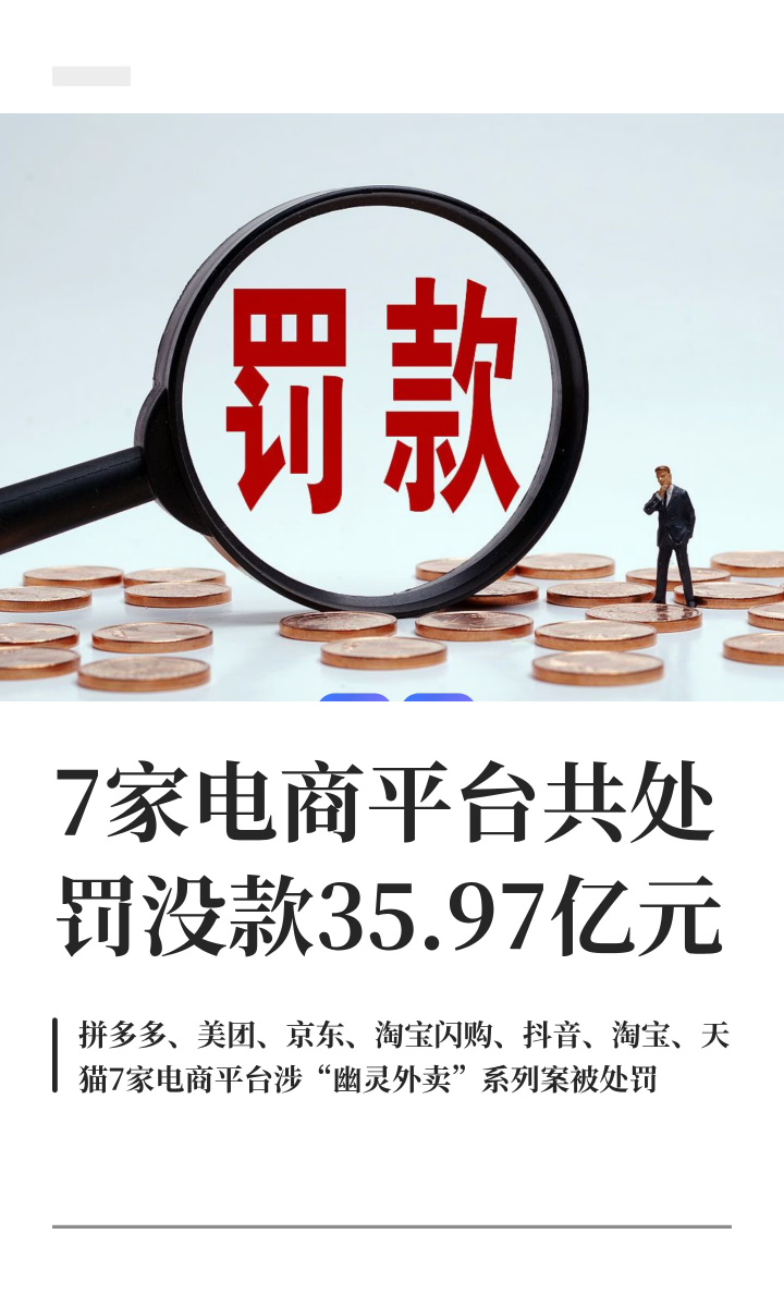 拼多多美团京东淘天抖音被罚35亿大快人心！早就该好好整治了！很多平台只顾着冲销量