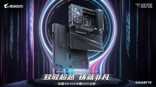 硬核玩家的性能旗舰之选 技嘉X870E AORUS XTREME X3D AI TOP主板重磅亮相