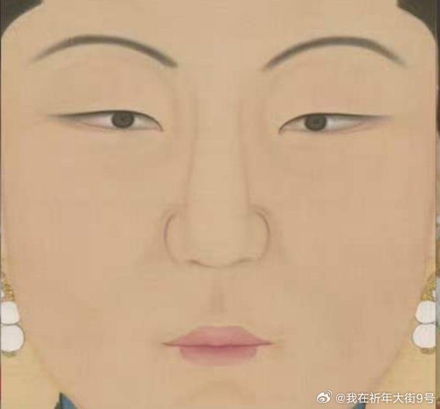 孝昭仁皇后常服像 局部 