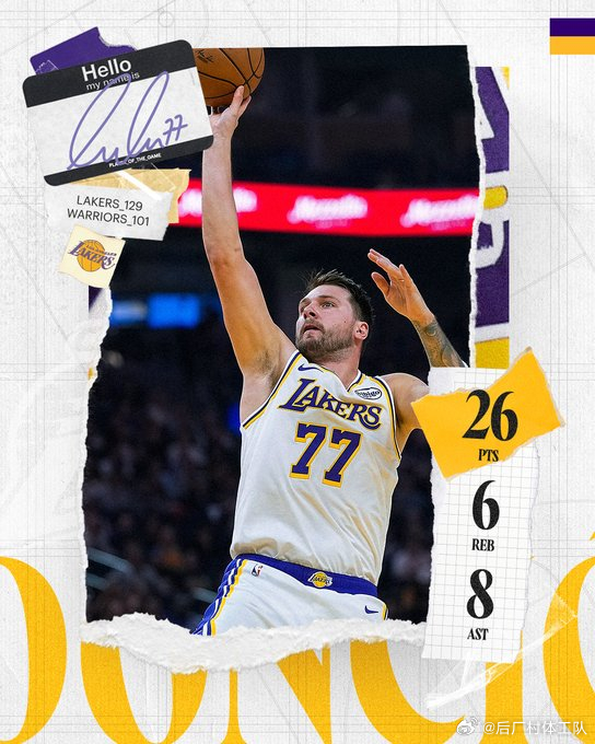 詹姆斯返老还童东契奇生日夜双喜临门 东契奇生日夜三节打卡，湖人28分大胜勇士，湖