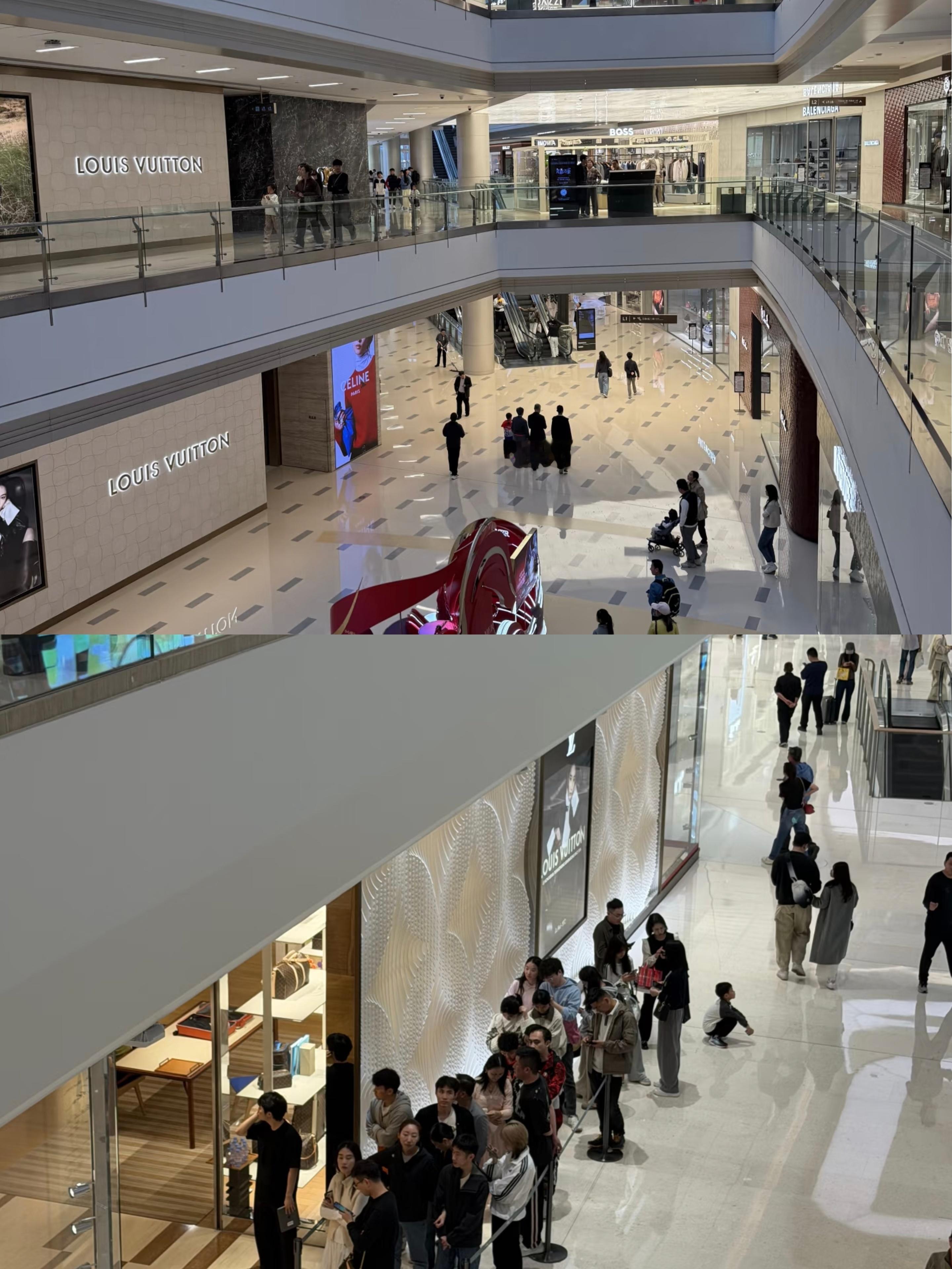 深圳湾万象城与深圳罗湖万象城人流中的硬广动态 