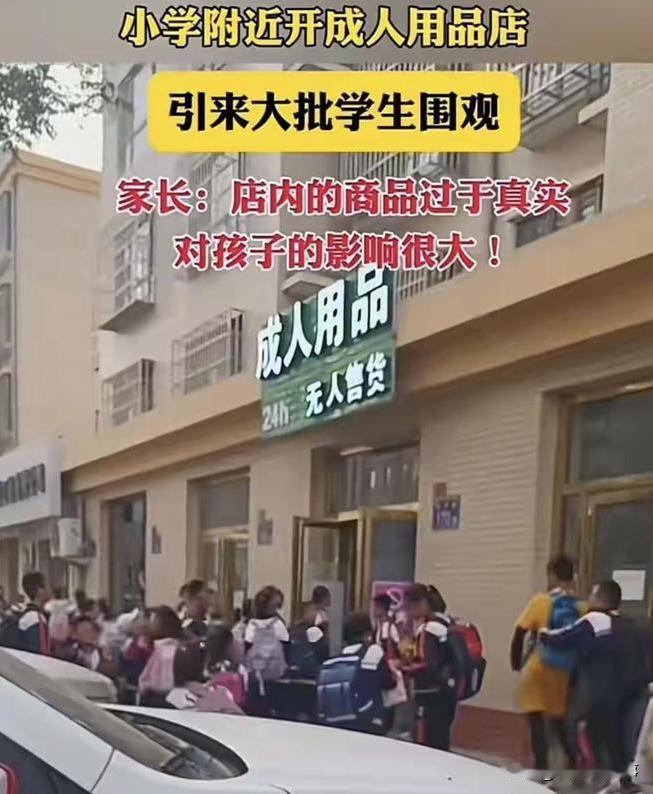 搞不懂都在阴阳怪气什么！宁夏中卫，一位家长吐槽，称在一家成人用品店开在了小学边上