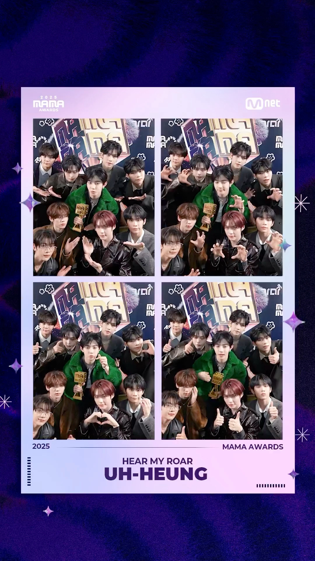 mama更新四宫格大头贴 好耀眼的章昊😍 