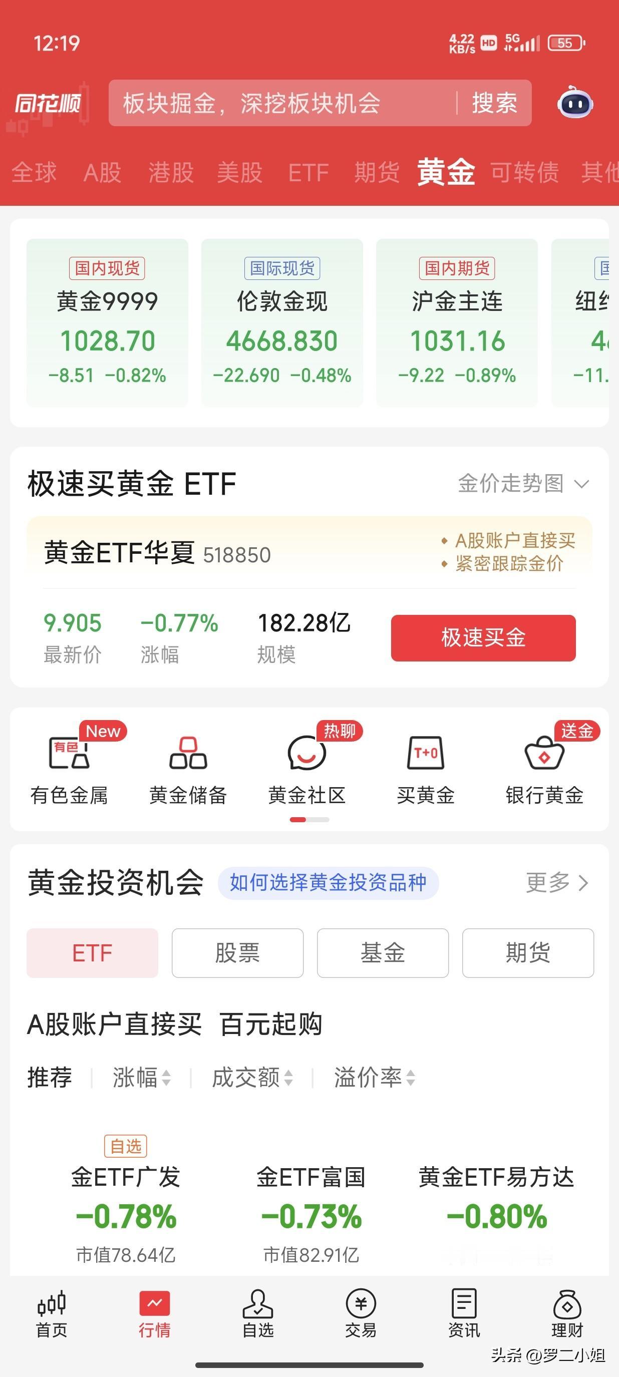 黄金目前看来只要上涨了，就把免手续费的卖出去，不然又亏了，现在行情太难赚钱了。