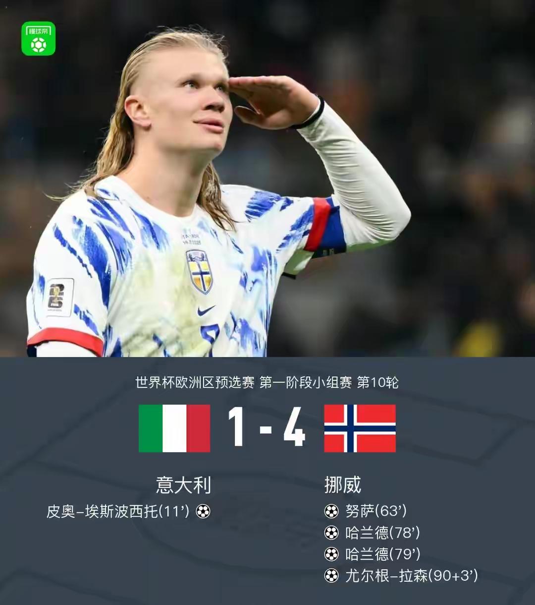 看了挪威4-1狂胜伊拉克的比赛，最大的感受竟然是中国国足没进世界杯是多么的幸运！