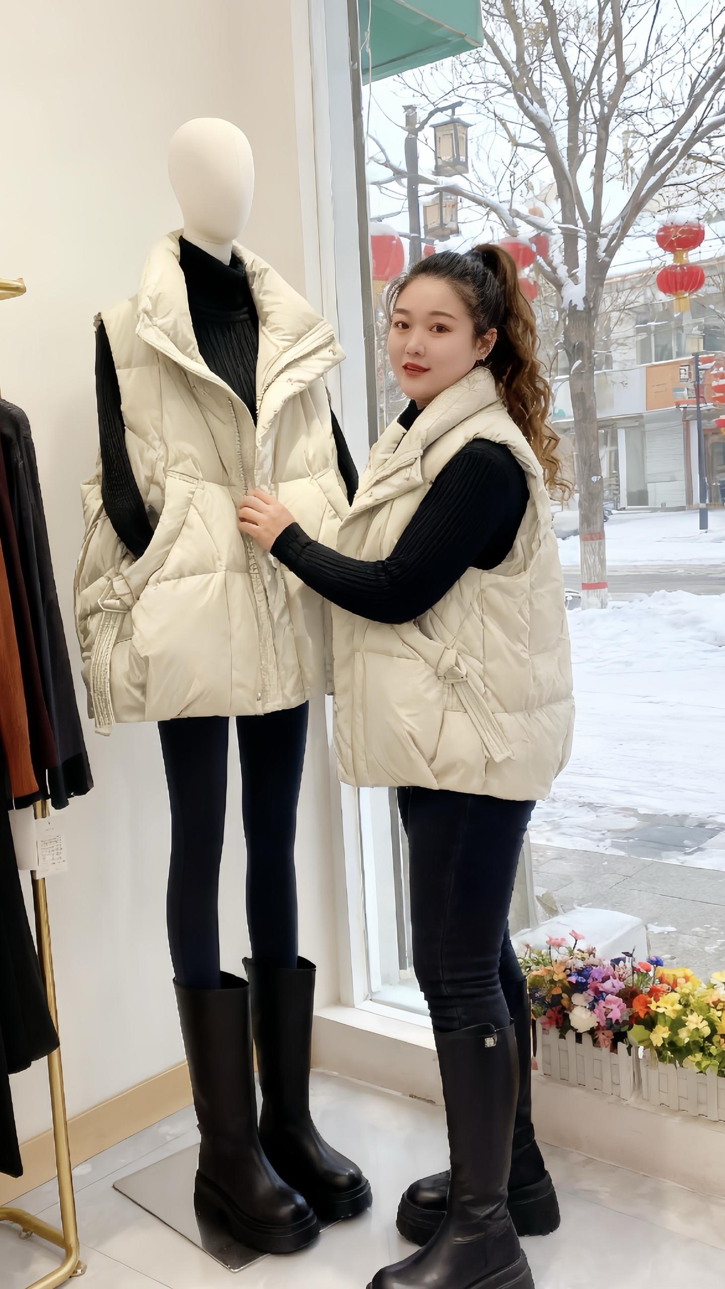 秋冬穿搭 保暖又好看一键入冬穿搭大码女装遮肉显瘦