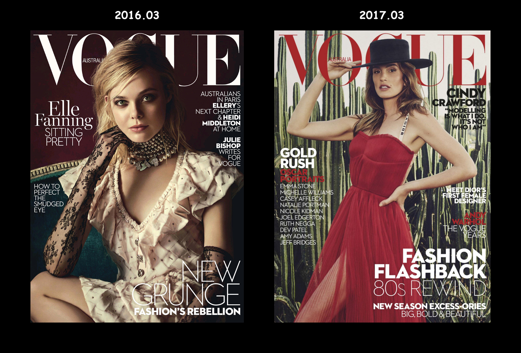 【专题】  — —   VOGUE Australia 历年三月刊封面集 VOG