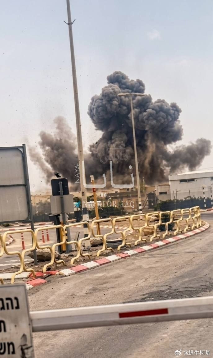伊朗导弹袭击内盖夫后，鲁泰姆工厂的情况来源：NAYA柯基语：这个威力还行哈梅内伊