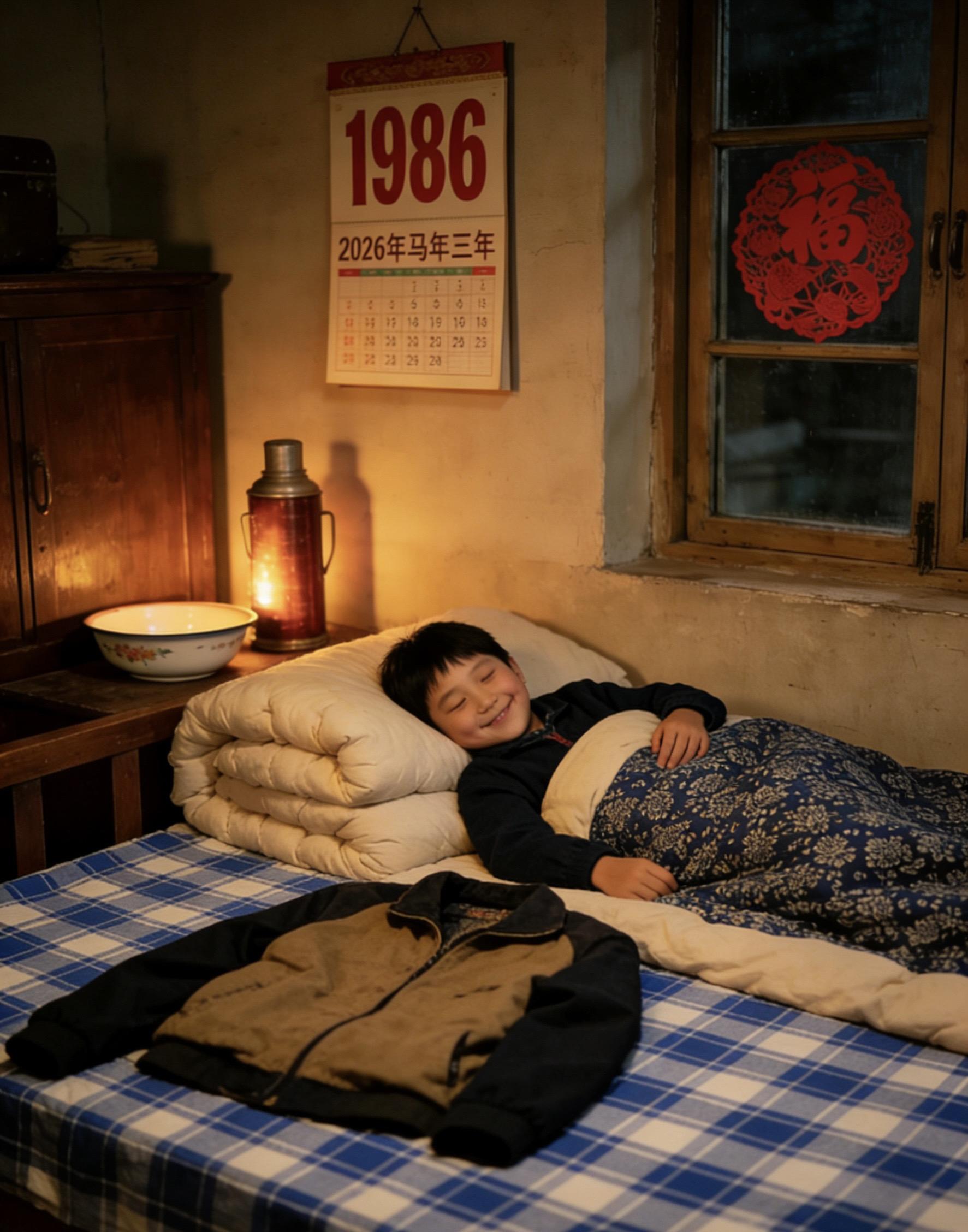 小时候三十晚上把新衣服放床边，就等初一早上穿了，那种感觉永远回不来了