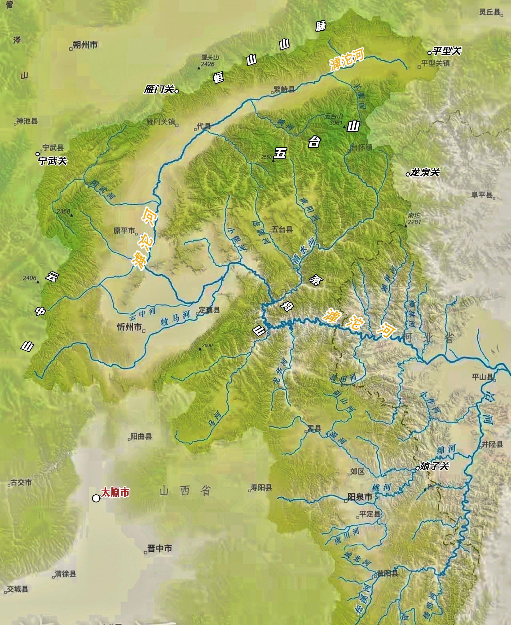 滹沱河—忻州的母亲河。滹沱河发源于山西省繁峙县泰戏山下繁代盆地，是华北...