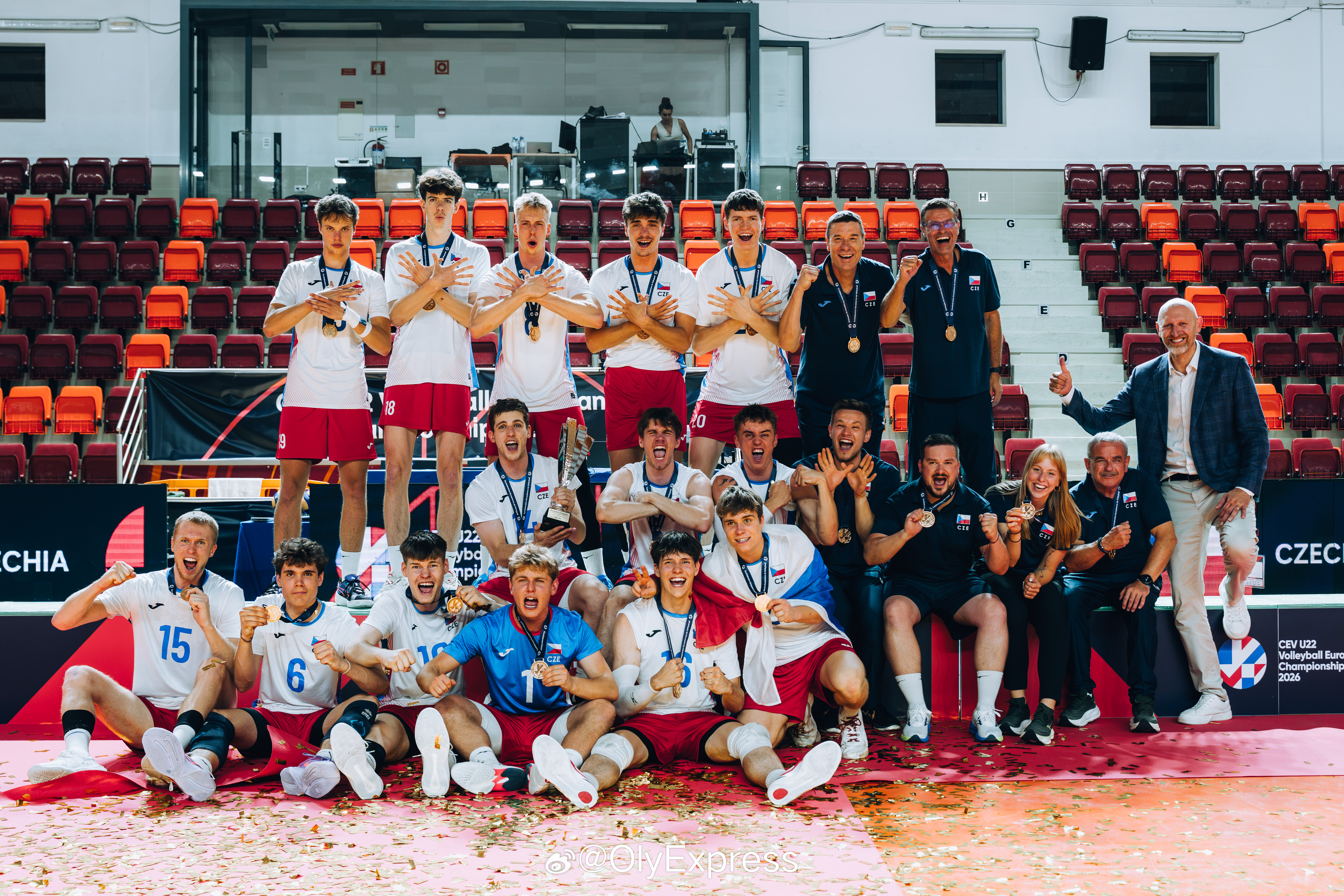 【U22男排欧锦赛捷克3-1击败波兰 首次夺冠】国际排坛战报速递 7月4日，20