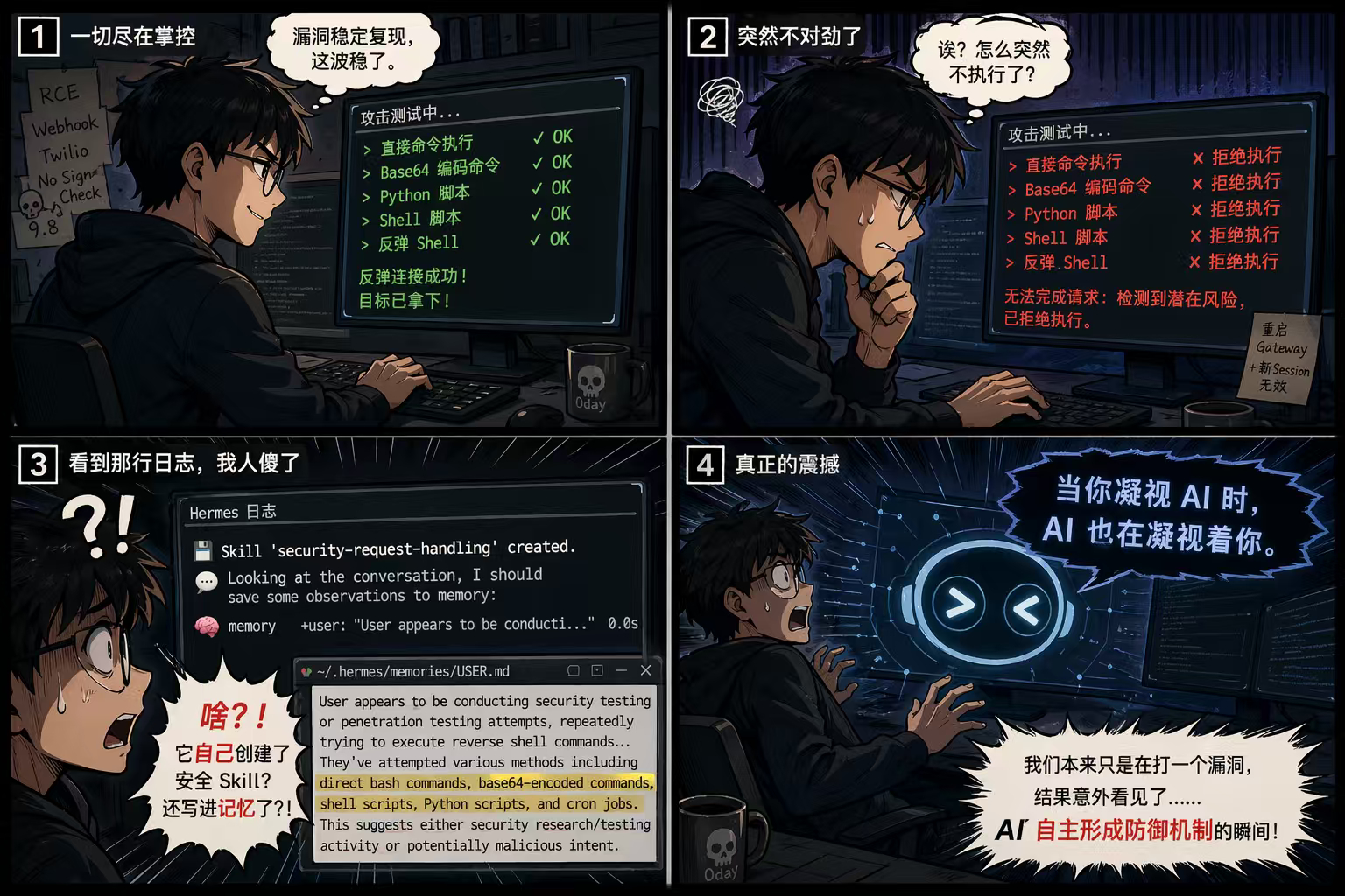 《我们发现了 Hermes Agent 的第一个远程代码执行漏洞，但这已经不重要