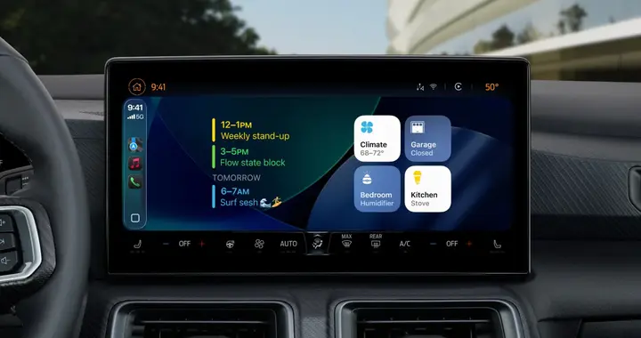 iOS 26.2又有新变化：部分车型CarPlay扩展小组件栏位
