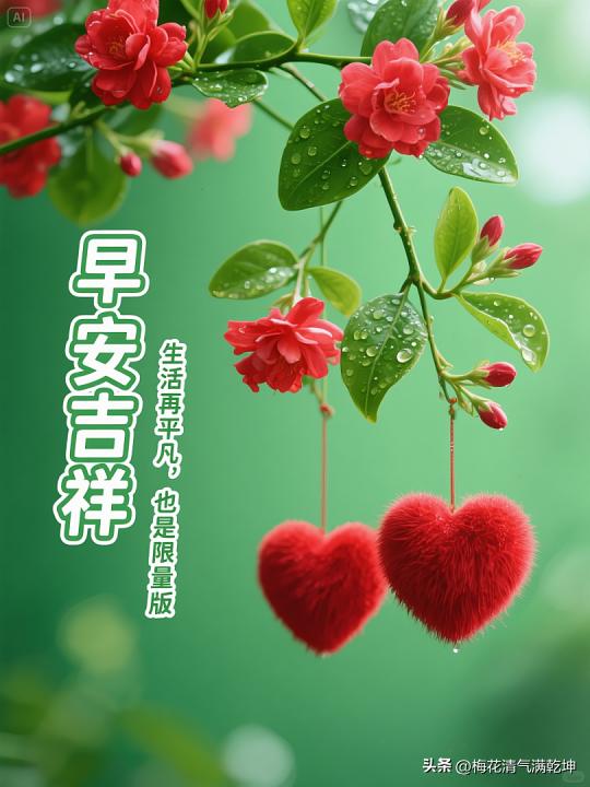 早安吉祥，生活再平凡，也是限量版🌸💕