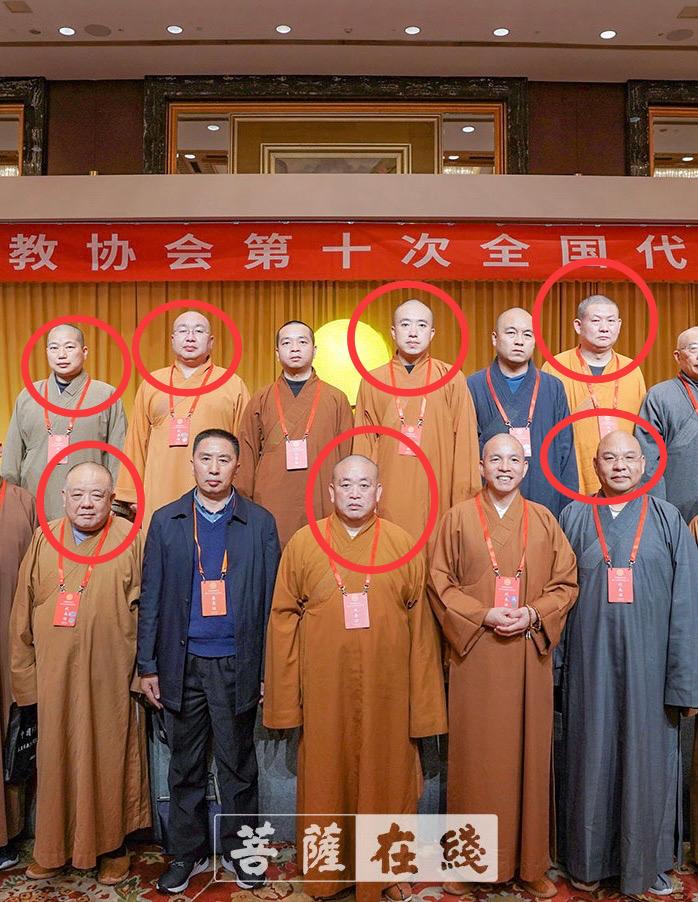 发现没有？

除了释永信以外，

其他和尚同样都是肥头大耳，而且每一个人几乎都有