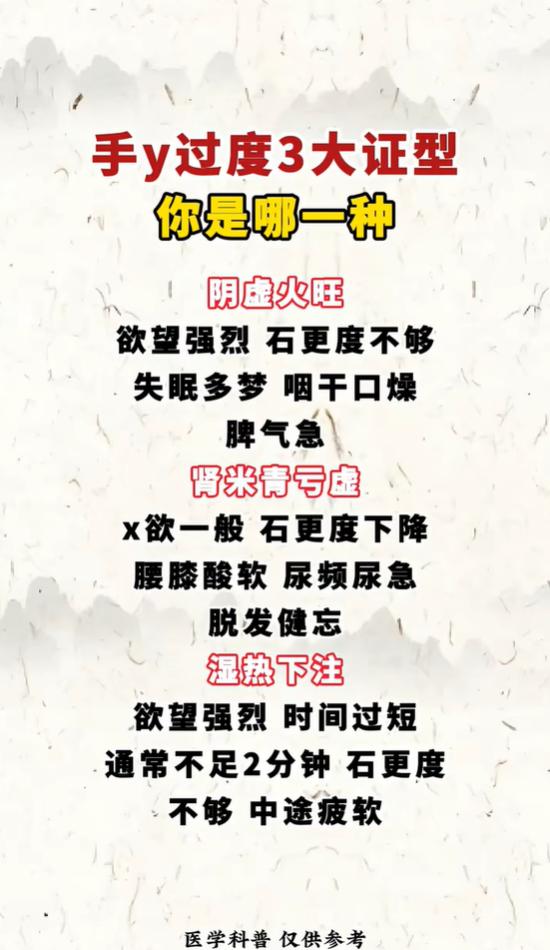 状态差别乱进补，先分清阴虚、精亏还是湿热