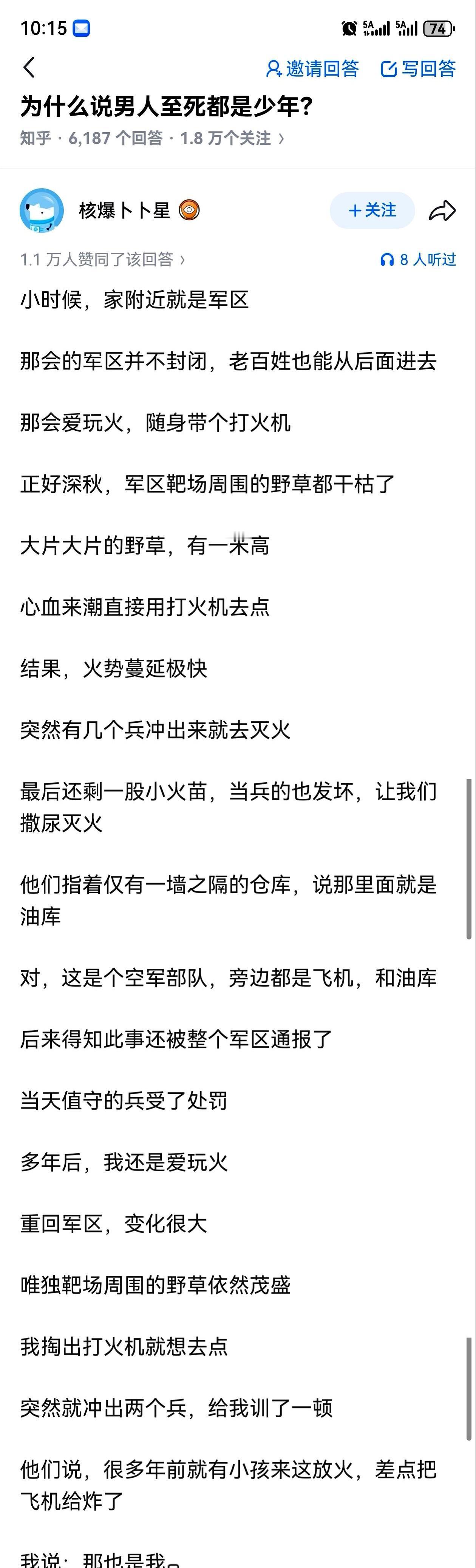 当年的火都灭透了，冲在前线的灭火兵一个个退伍，脱下甲胄回到寻常；倒是那个放火的“