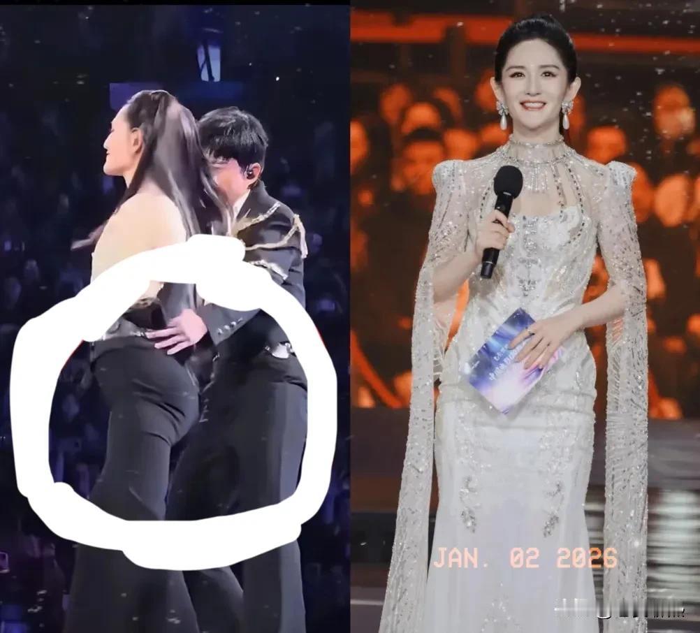 44岁谢娜跨年夜穿搭提醒，重要场合尽量别穿太紧身裤子
 
跨年夜都被张杰谢娜的热