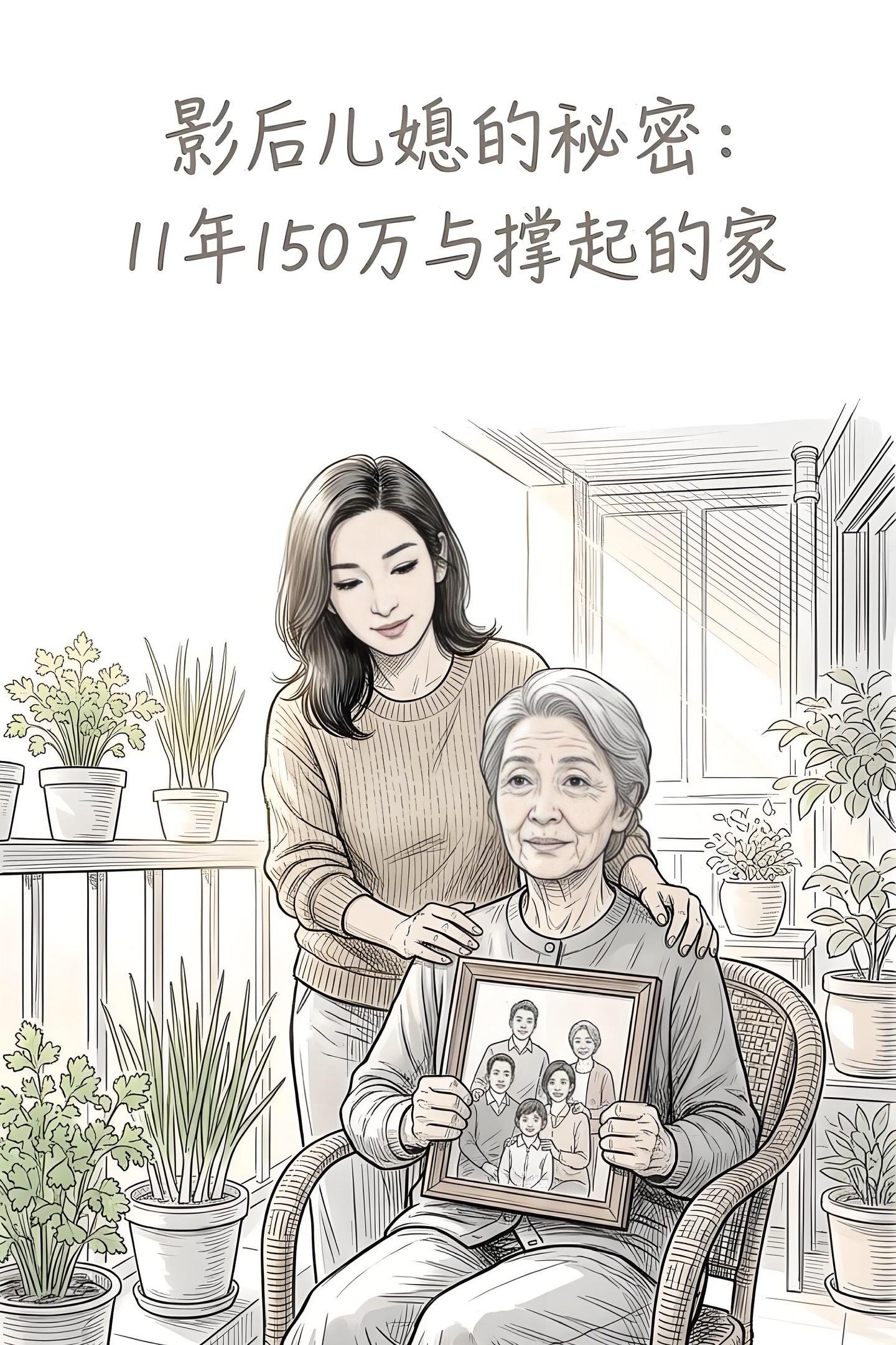 金马影后秦海璐每月给丧子丧夫的婆婆打钱，已经累计超过150万，采访中直...