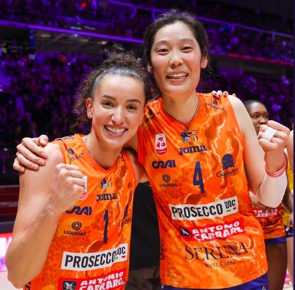 朱婷 🟠🟣朱婷&加比&德吉纳罗朱婷留洋第七季