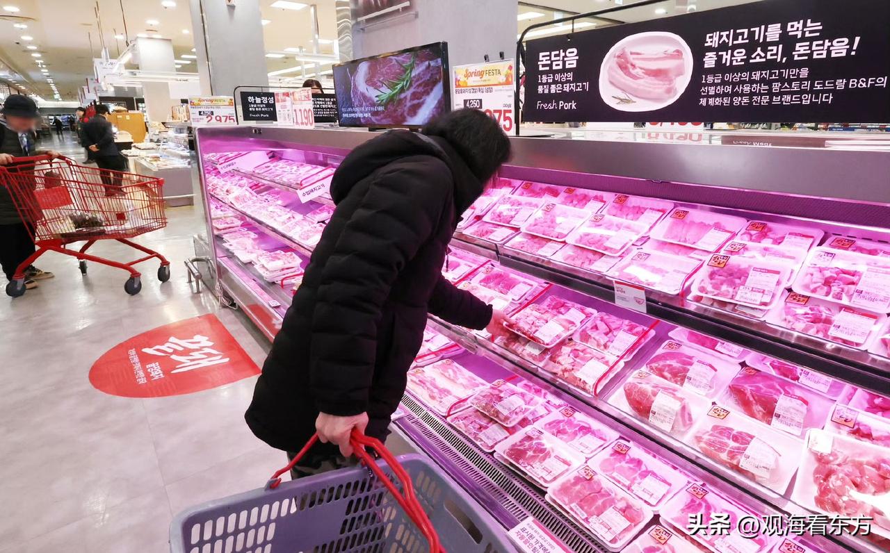 【韩国餐桌物价持续走高 肉类价格同比普涨超10%】韩国主要畜产品价格近期明显上涨