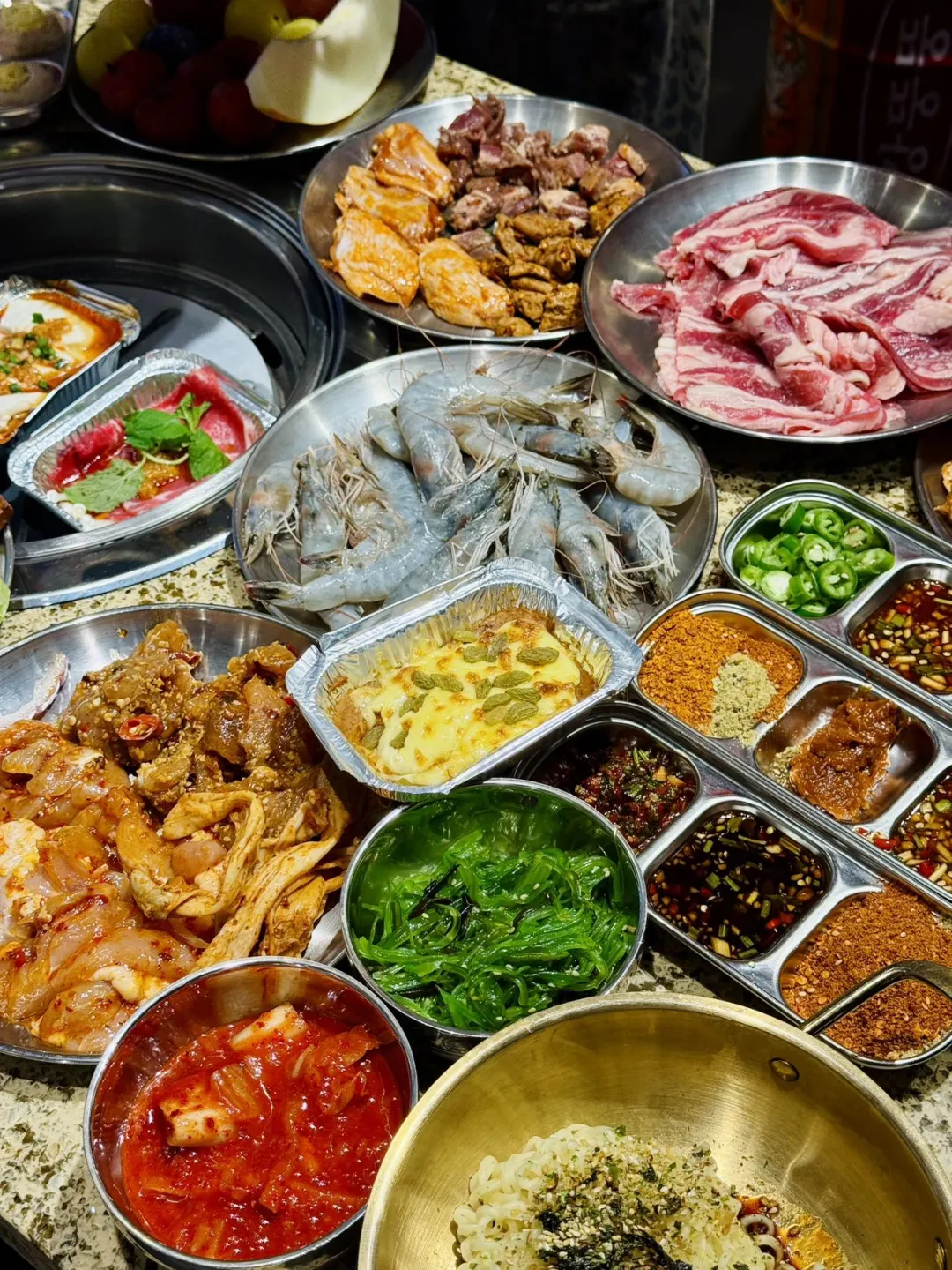 昆明。。。。这家自助韩式烤肉也太好吃了吧