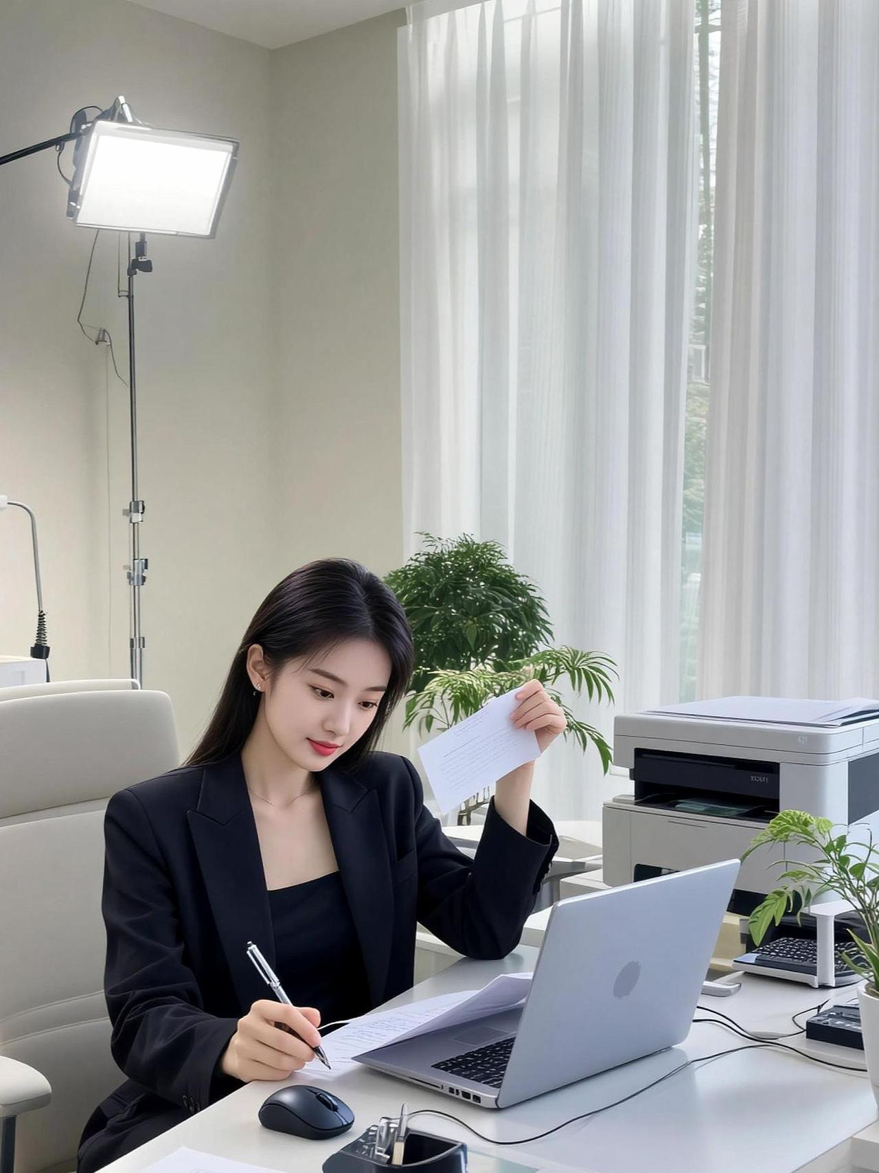 AI职场办公照 抖音ai创作 颜值 高颜值