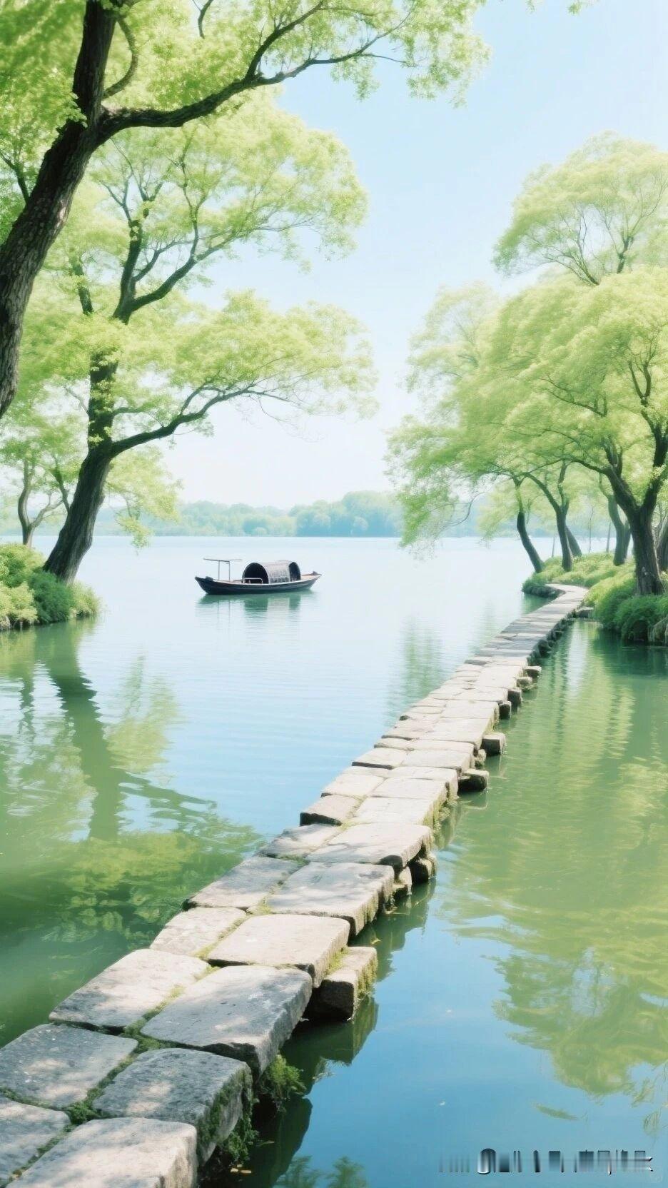 《题曹山人墅居》
——宋.范镇
桥外浣花溪水通，
山人高隐在其中。
一江丝竹喧天