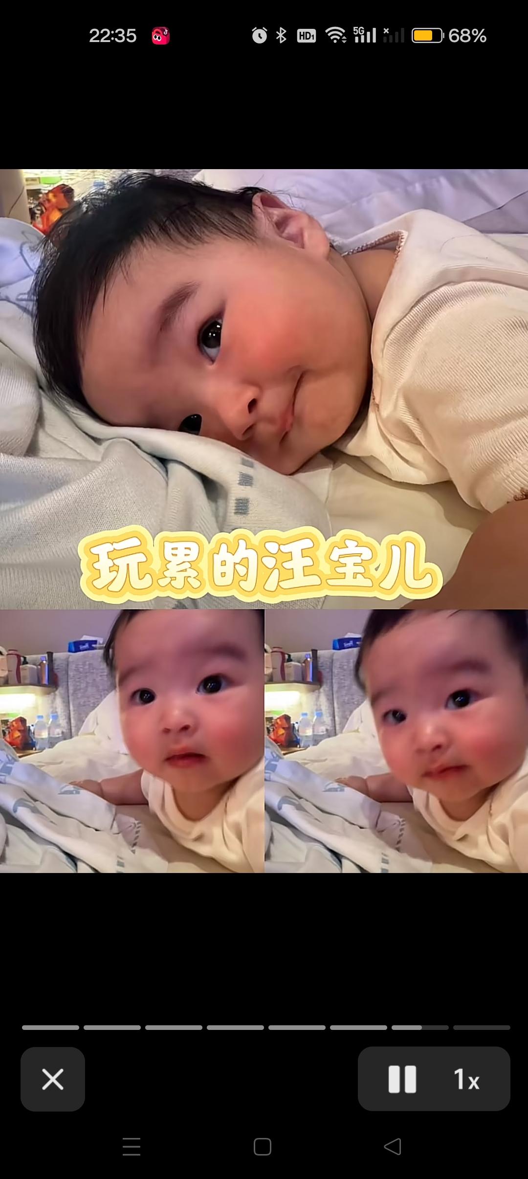 玩累了的汪宝！😍



太可爱了，乖乖的不哭不闹[赞]


小汪宝全网都宠爱吖