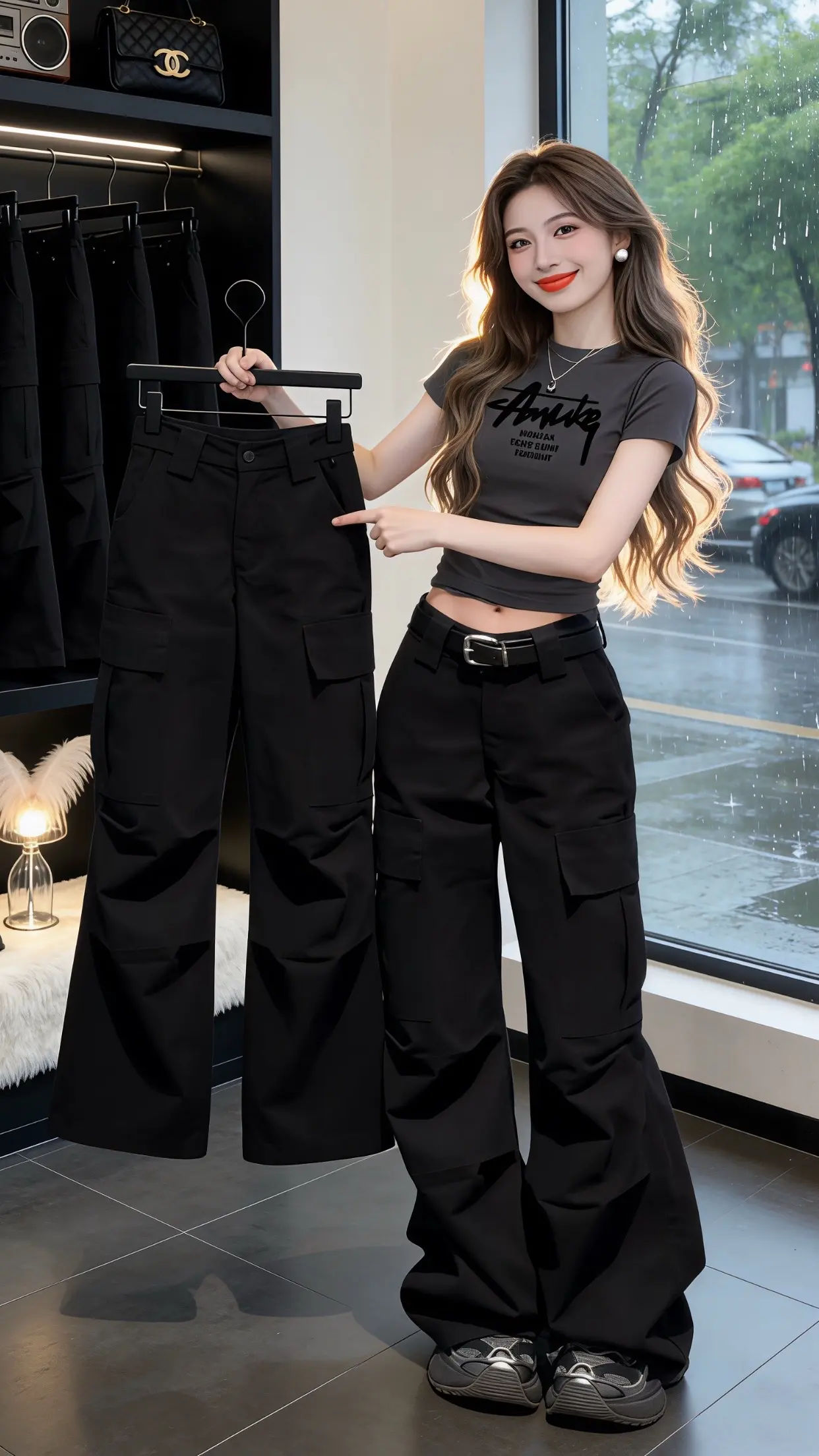 高颜值炸街女工装裤 ins工装裤港风 穿出自己的风格 早春搭配 一眼就...