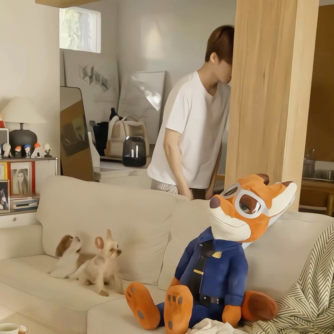 呆球：爸你干啥呢？ 