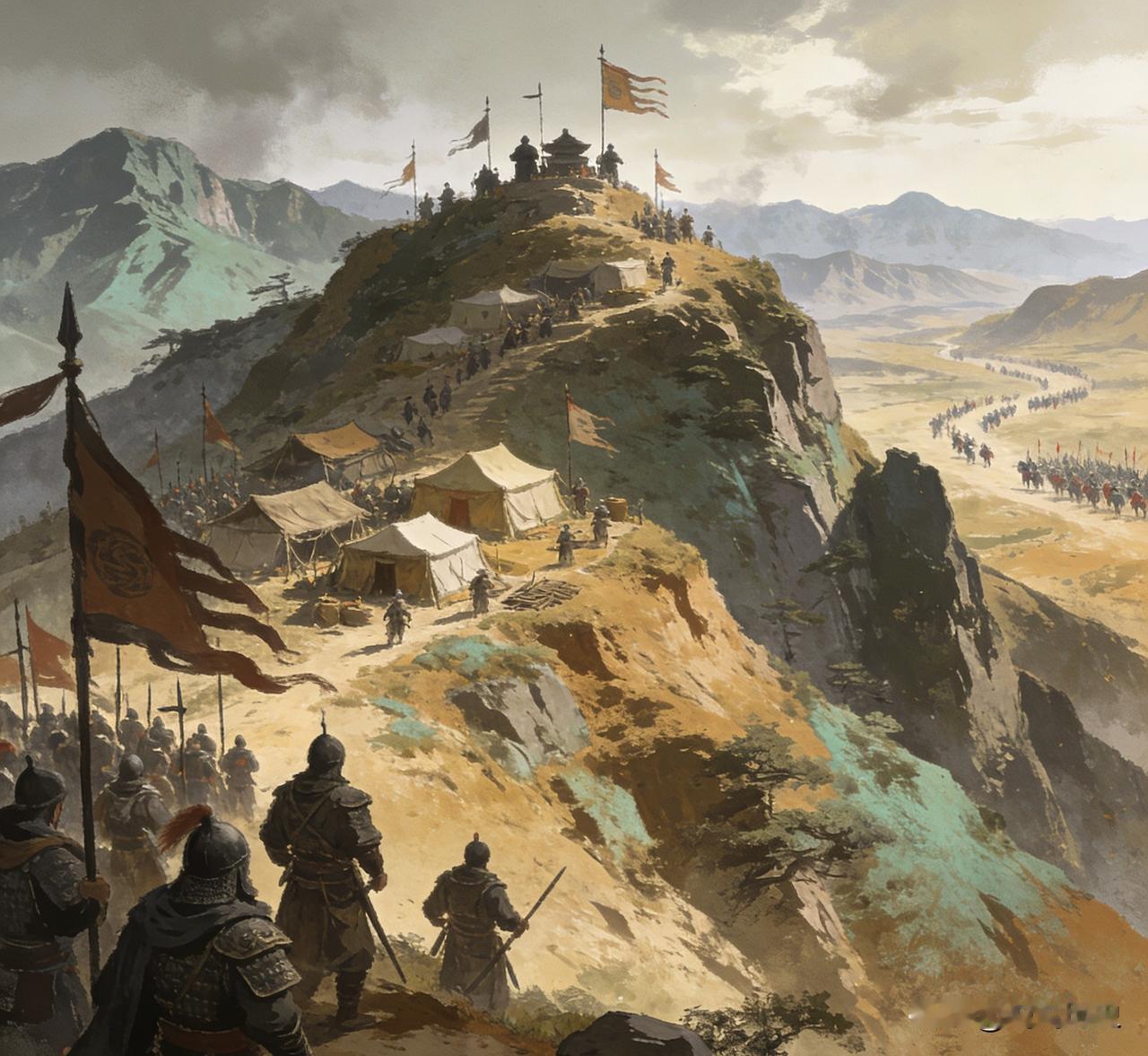 街亭之战马谡无论是上山扎营，还是当道下寨都没错，诸葛亮用马谡也没有错，问题的关键