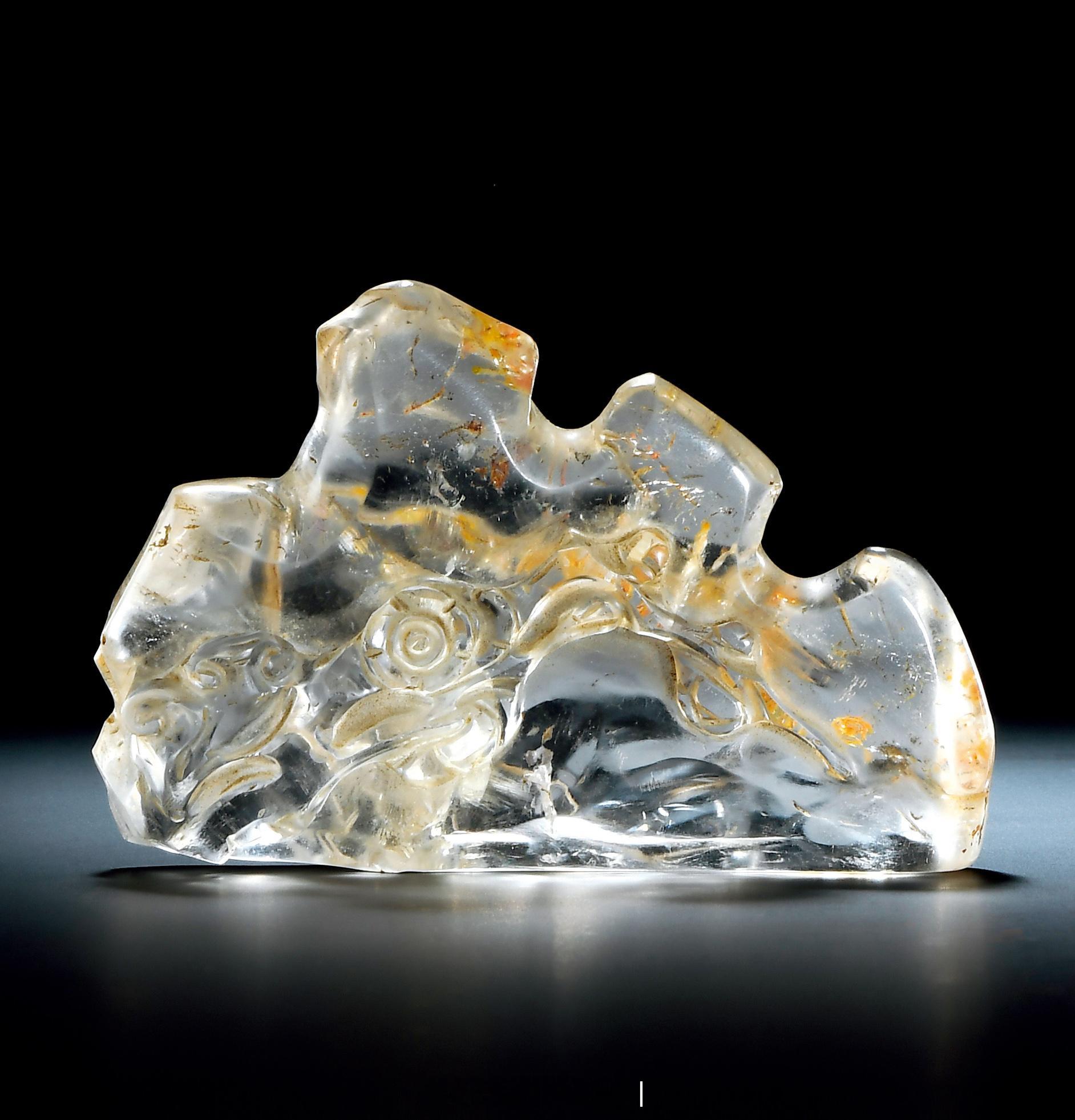 琳琅集 | 明 水晶笔山两件尺寸：长1：9.6cm；高1：7.1cm；长1：10