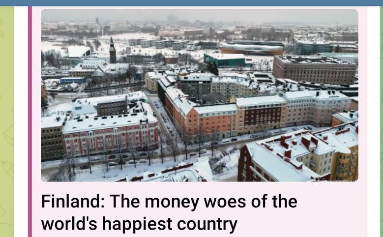 芬兰：全球最幸福国家的“财政焦虑”

俄乌战争爆发后，芬兰切断俄罗斯energy