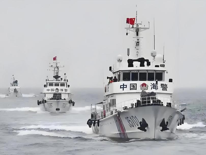 当着台海巡船的面，大陆海警拿起高频话筒，说出了两句台方从未公开听到过的话。宣判了