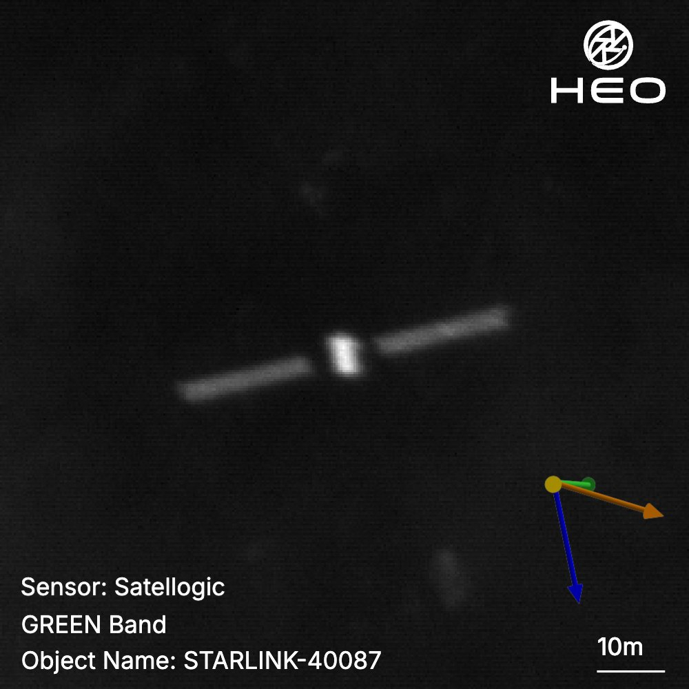 HEO真不见外，星链V3在轨画面这么快就放出来了，还配上了估算的3D模型 ​​​