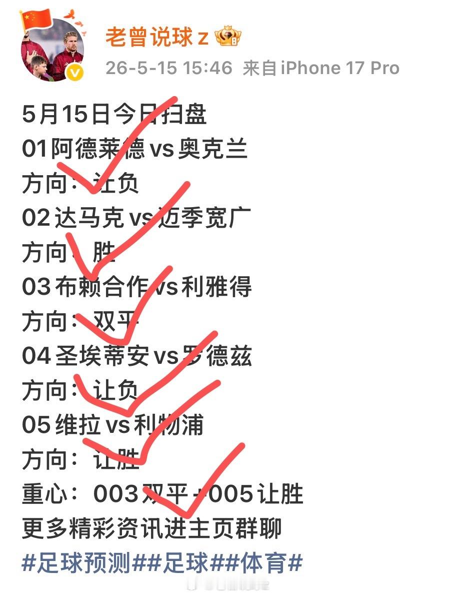 昨日公推全部命中，恭喜跟上的兄弟们！！！更多资讯进主页群交流老曾足蓝基地 足球足