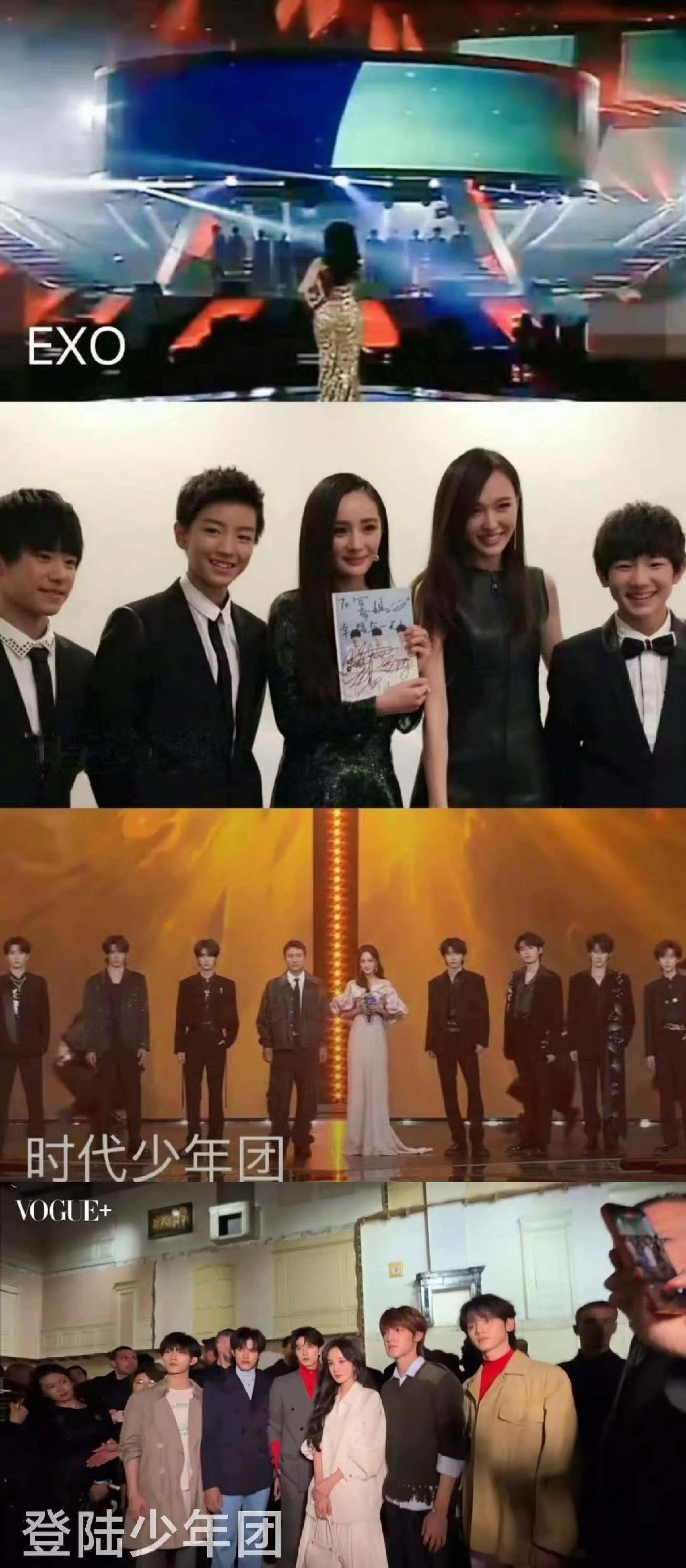 杨幂杨幂从时代峰峻一代红到了三代一代同框、二代同台、三代同框，杨幂把时代峰峻从一