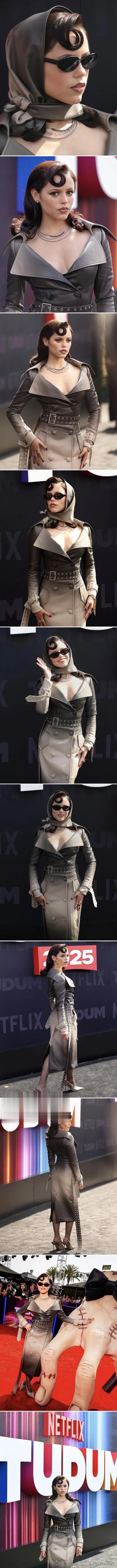 珍娜·奥尔特加出席Netflix TUDUM 2025，其主演的恐怖奇幻美剧《星