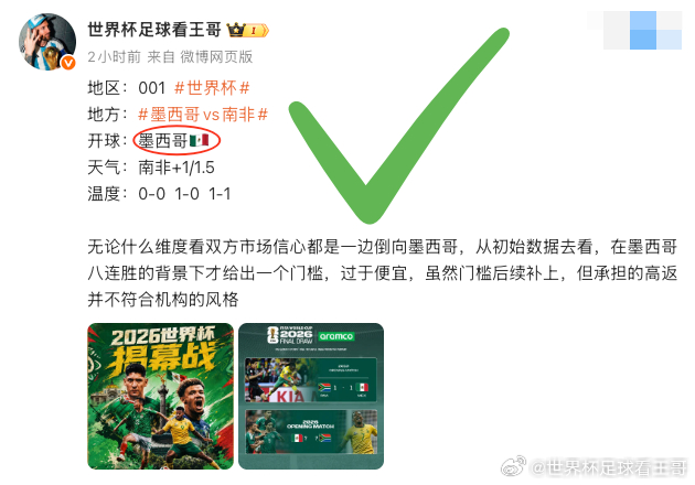 先下一城！南非就看你的了！墨西哥vs南非
